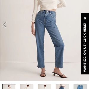 The Perfect Vintage Straight Jean in Earlwood Wash